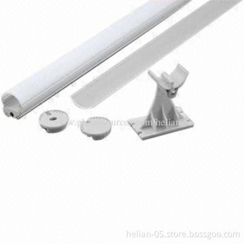2014 Hot Anodized Aluminum LED Channel Profile with Round PMMA Diffuser, for LED Strip